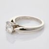 Platinum, Van Cleef & Arpels, 1.01ct Diamond 'Bonhuer' Solitaire Ring, GIA certified - Like new - 2
