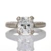 Partridge Jewellers, Important, Platinum 2.02ct Cushion Cut / .60ct Diamond Ring, GIA certified