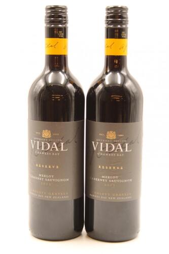 (2) 2013 Vidal Reserve Merlot Cabernet, Gimblett Gravels [BC94] [RC18.5+]