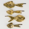 A Brass Fish Set of Four Created By Eb Moller For Trip Trap