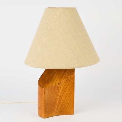 A Curvaceous Turned Wood Lamp