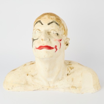 A Plaster Bust of A Clown
