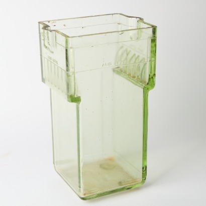 A Vintage Wet-Cell Battery Glass Jar