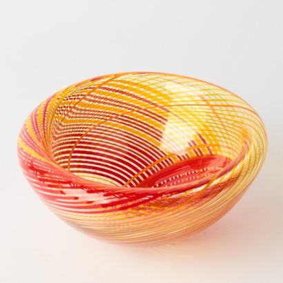 An Art Glass Bowl By John Geci