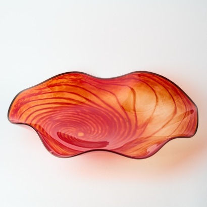 A Large Glass Bowl By Lynden Over 2007