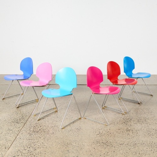A Set of Six Chairs by Lawrence David Minsker for Fritz Hansen