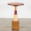 A Geometric Hardwood Side Table