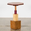 A Geometric Hardwood Side Table - 2