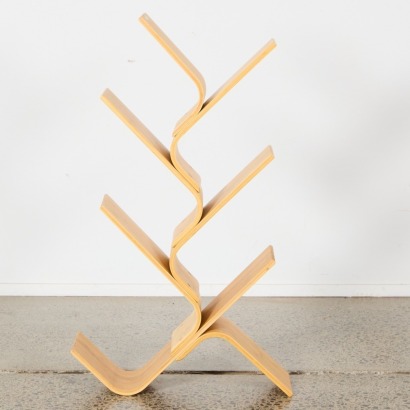 A Vertical Bamboo Bookshelf