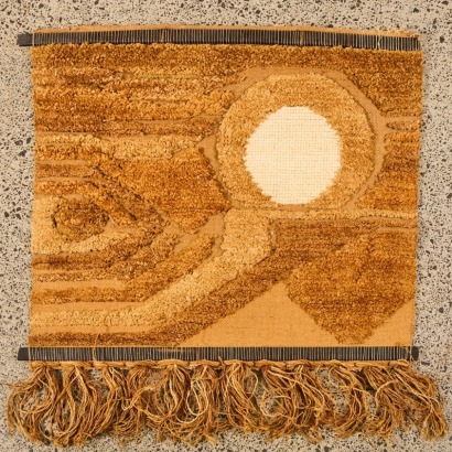 A Seventies Jute Wall Tapestry