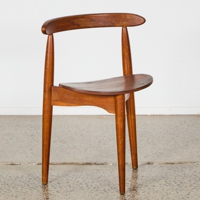 A Mid-Century Wooden Tripod Chair