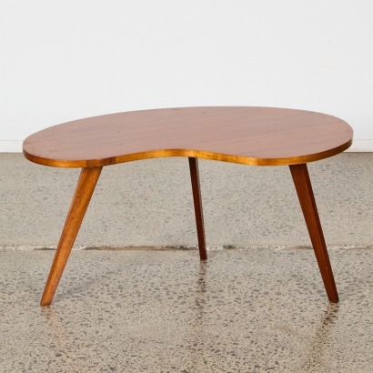 A Mid-Century Kidney Shaped Side Table