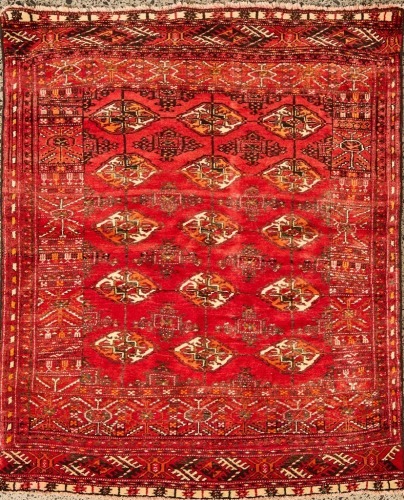 A Hand-Knotted Persian Rug