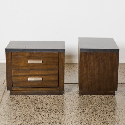 A Pair of Two Drawer Bedside Cabinets