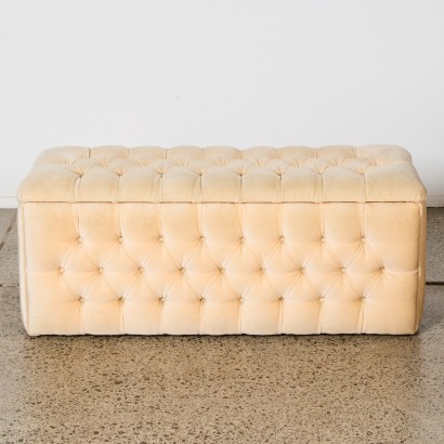 A Vintage Bed End Storage Box