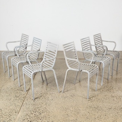 A Suite of Six Pip-E Indoor/Outdoor Chairs by Starck Made in Italy