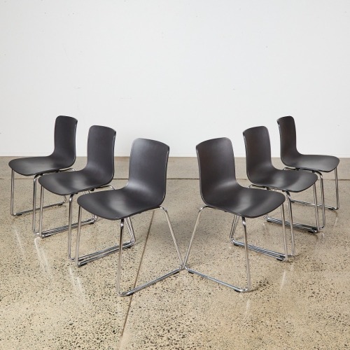 A Set of Six HAL RE Sledge Chairs by Jasper Morrison for Vitra