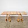 A Dinning Table and Eight Chairs by James Jagger for Rekindle, Made From Wrecked Houses in The Christchurch Earthquake - 2