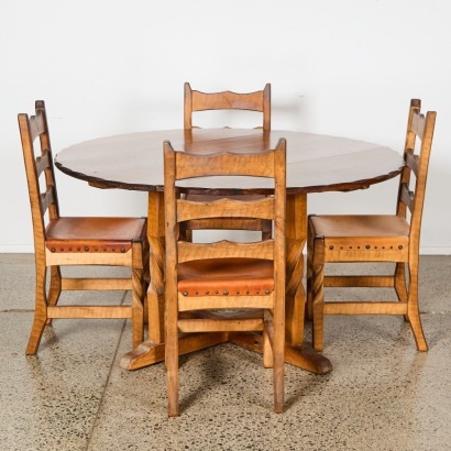 A Chapman Taylor Table And Four Chairs