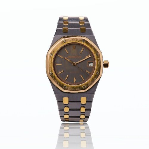 18ct Pink Gold / Tantalum, 36mm Audemars Piguet, Royal Oak, Reference 14790TR Bracelet Wristwatch, (D-Series) circa 1996