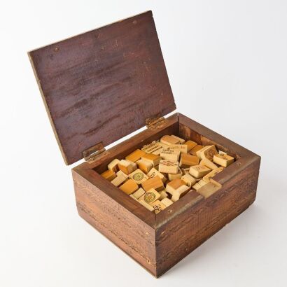 A Chinese Bamboo Mahjong Set