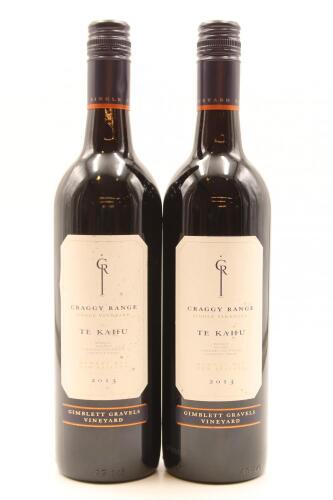 (2) 2013 Craggy Range Te Kahu Merlot Malbec Cabernet, Gimblett Gravels [JR17]