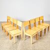 A Dinning Table and Eight Chairs by James Jagger for Rekindle, Made From Wrecked Houses in The Christchurch Earthquake - 3