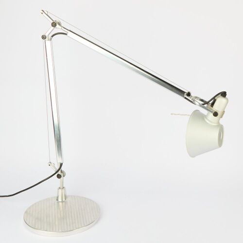 An Artemide Tolomeo Desk Lamp in Silver