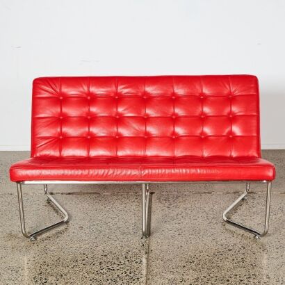 A Barcelona Style Two Seater Chair