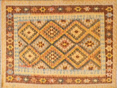 A Handwoven Turkmen Kilim