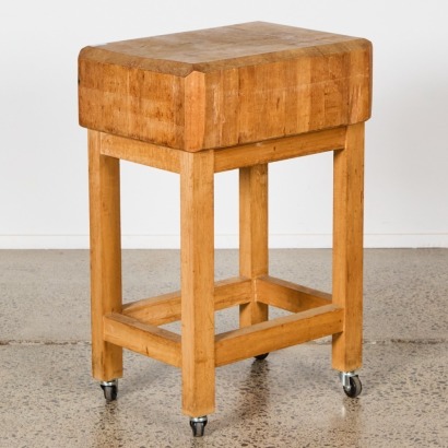 A Butchers Block On Castors