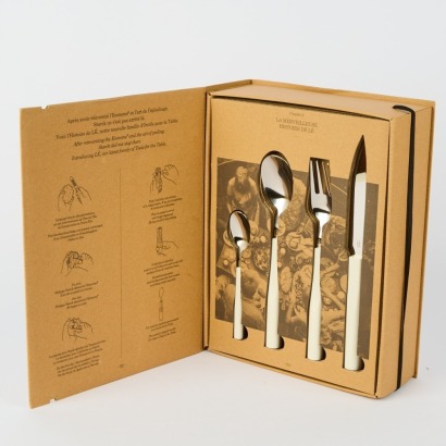24 Piece Cutlery Set By Philippe Starck For Degrenne (White)