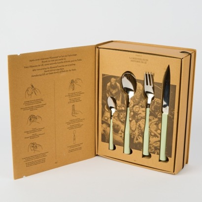 24 Piece Cutlery Set By Philippe Starck For Degrenne (Mint)