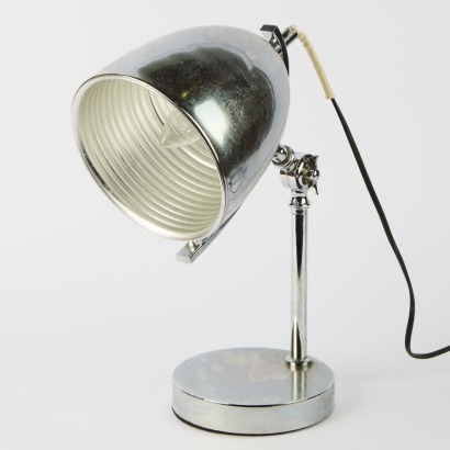 A Mid Century Style Chrome Table Lamp