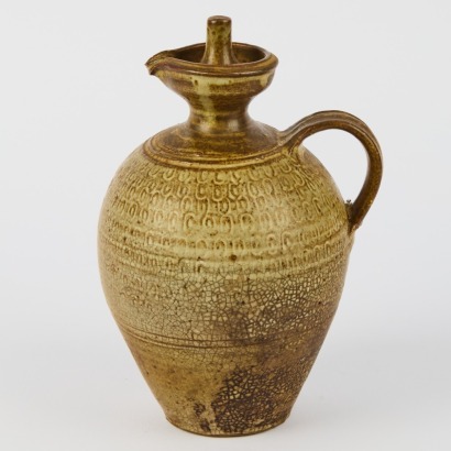 A Vintage Salt Glazed Jug With Stopper