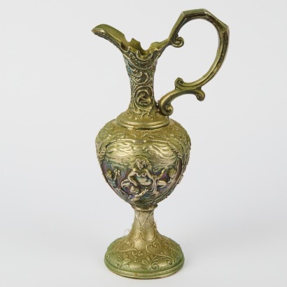 A Continental Brass Pitcher