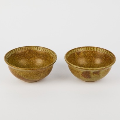 A Pair of Vintage Bowls Marked KM