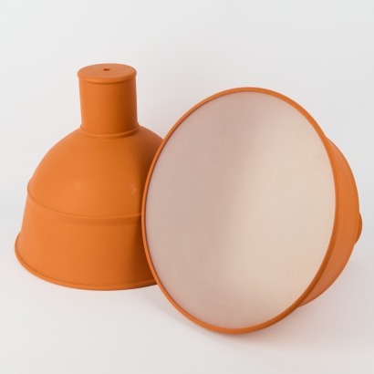 A Pair of Muuto Unfold Pendant Lightshades