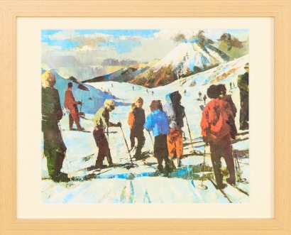 PETER MCINTYRE Skiing at Ngauruhoe