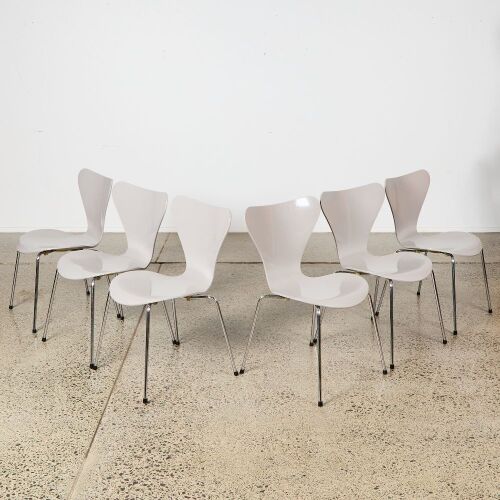A Set of Six Fritz Hansen Series 7 Chairs