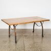 An English Wrought Iron Factory/Dining Table - 2