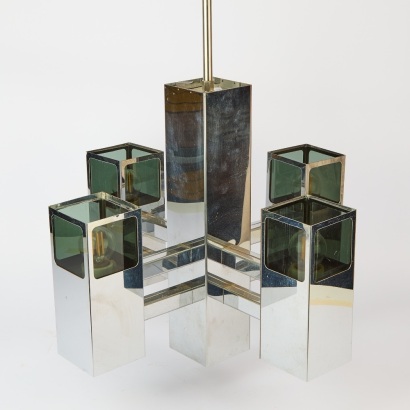 A Space Age 1960s Robert Sonneman Ceiling Pendant