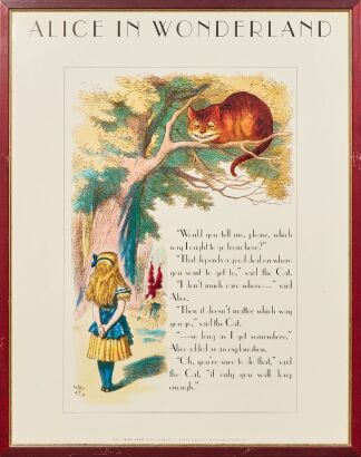 An Alice in Wonderland, The 1890-1990 John Tenniel Lewis Carroll Centennial Edition Poster