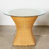 A Seventies Luit Van Der Helm Rattan Four Seat Cantilever Chair Dining Suite, The Netherlands - 3