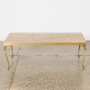 A Maison Bagues Style Hollywood Regency Marble Topped Table