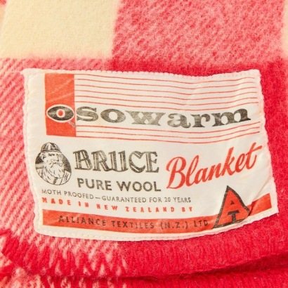 A Pair of Osowarm 'Bruce' Pure Wool Blankets