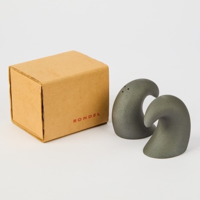 A Pair of Boxed Stephane Rondel Salt and Pepper Shakers