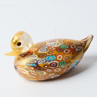A Murano Duck By Tommasi