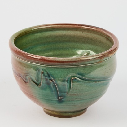 A Peter Lange Glazed In Copper Glazes