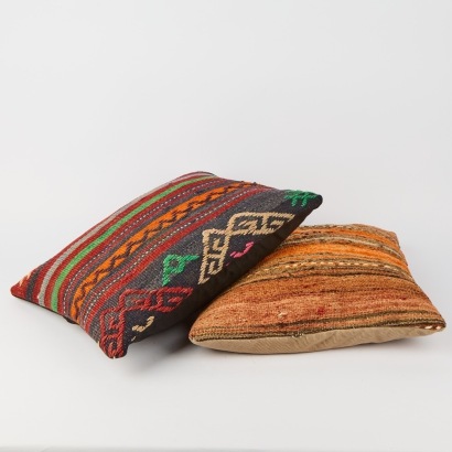 A Pair of Vintage Kilim Cushions